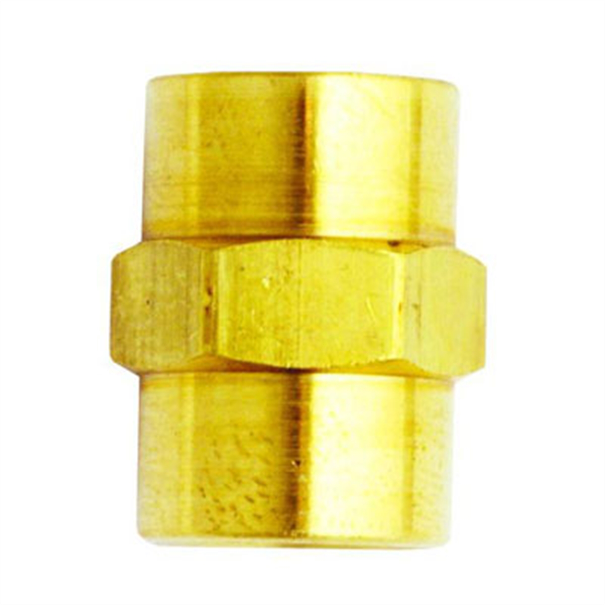 Brass Fitting Female Hex Coupling 1/4 In NPT x 1/4 In NPT by Milton Industries