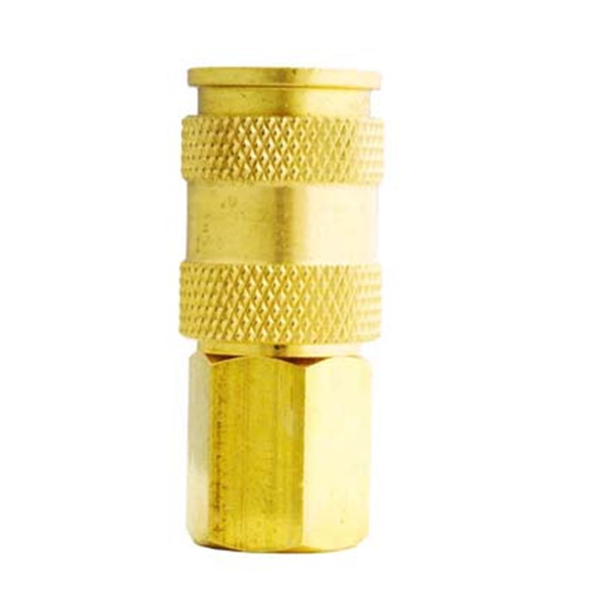 V-Style Hi-Flow Brass Coupler - 1/4" NPT Female