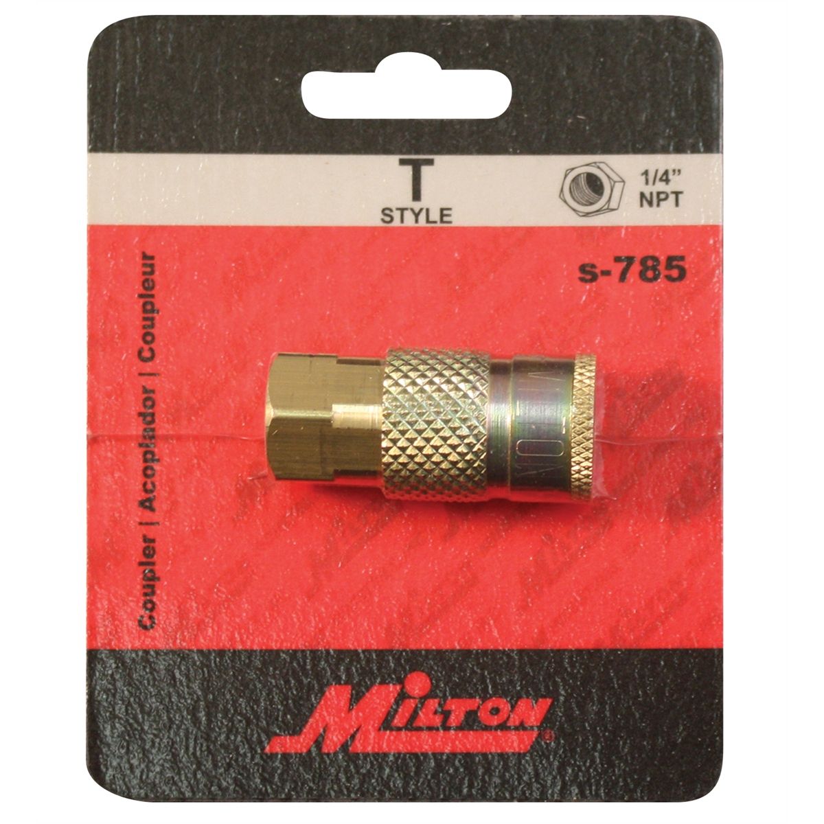 Tru-Flate Automotive Quick Coupler Air Hose Connector Fittings 1/4 NPT T Style 