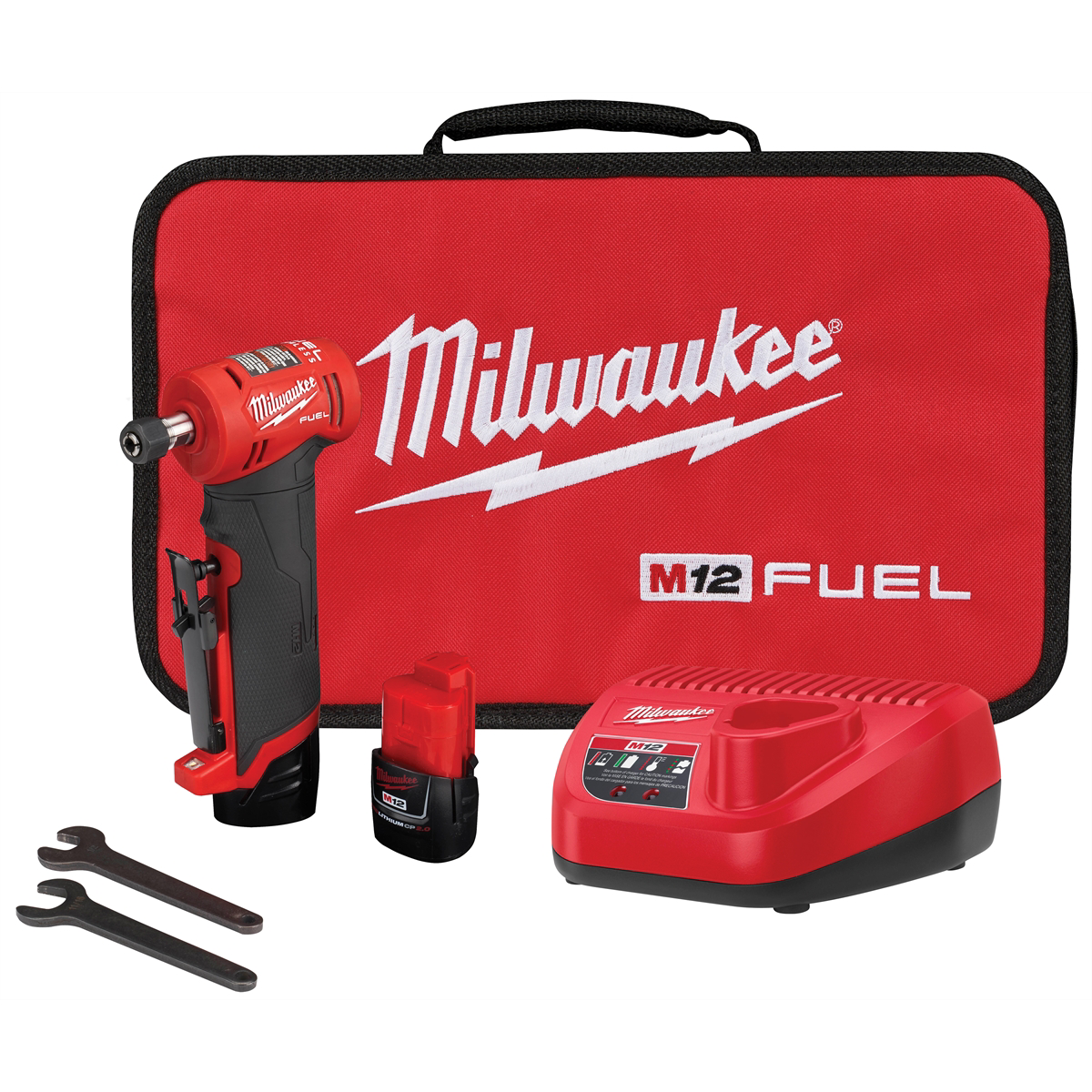 M12 FUEL Right Angle Die Grinder 2 Battery Kit
