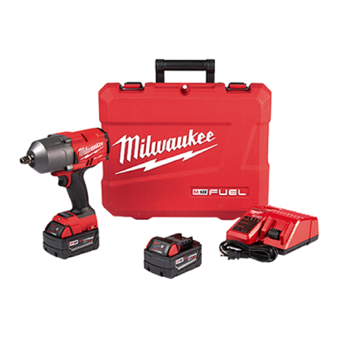 M18 FUEL High Torque 1/2" Impact Wrench w Fric Rin...