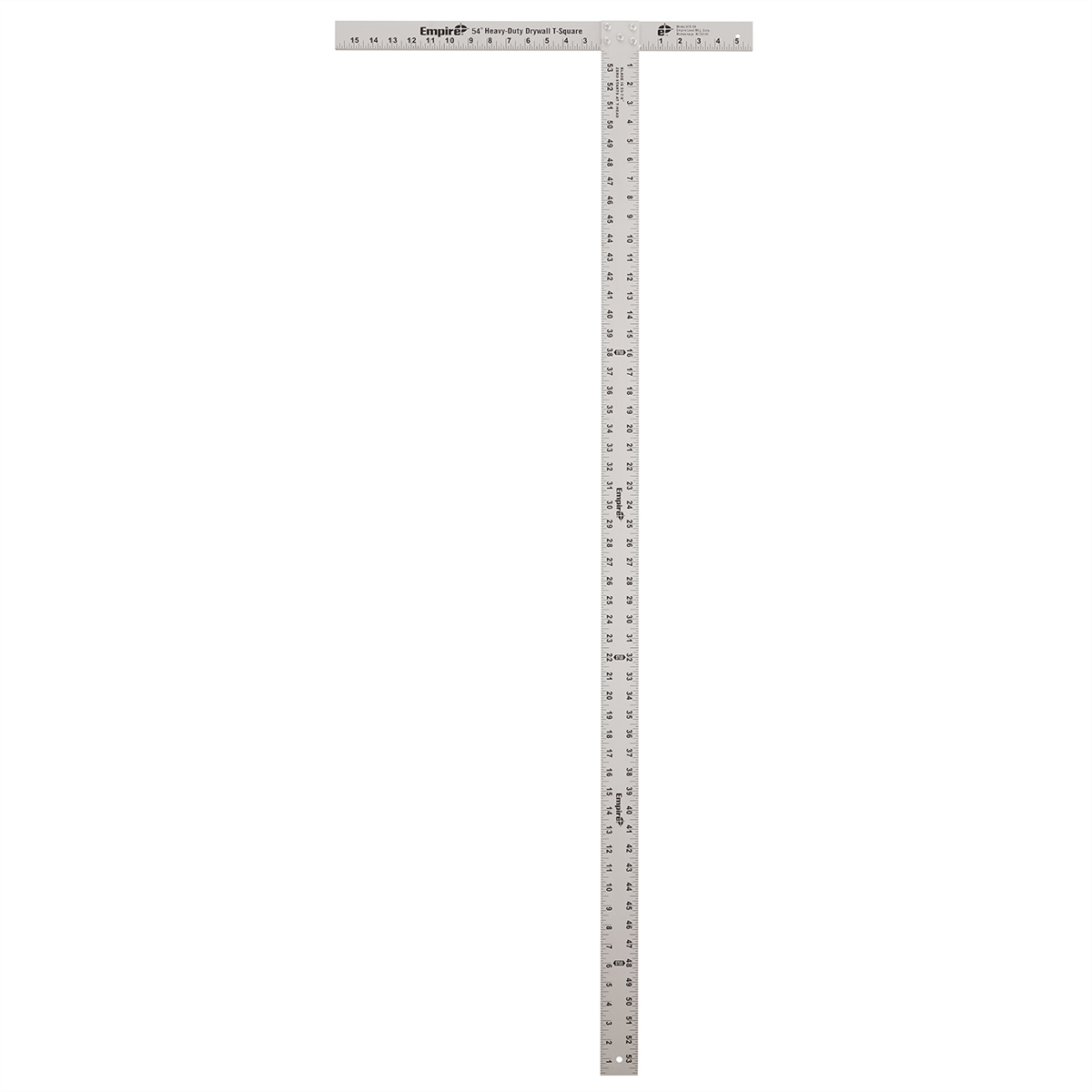 53-7/8" Anodized Aluminum Drywall T-Square w/ 1" G