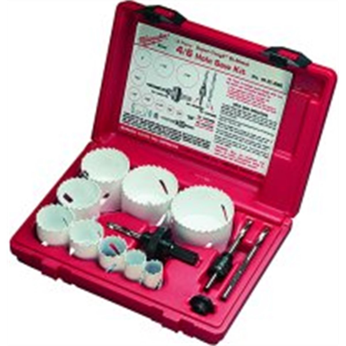 Contractor`s Hole Saw Kit - 4/6 Tooth - 13-Pc