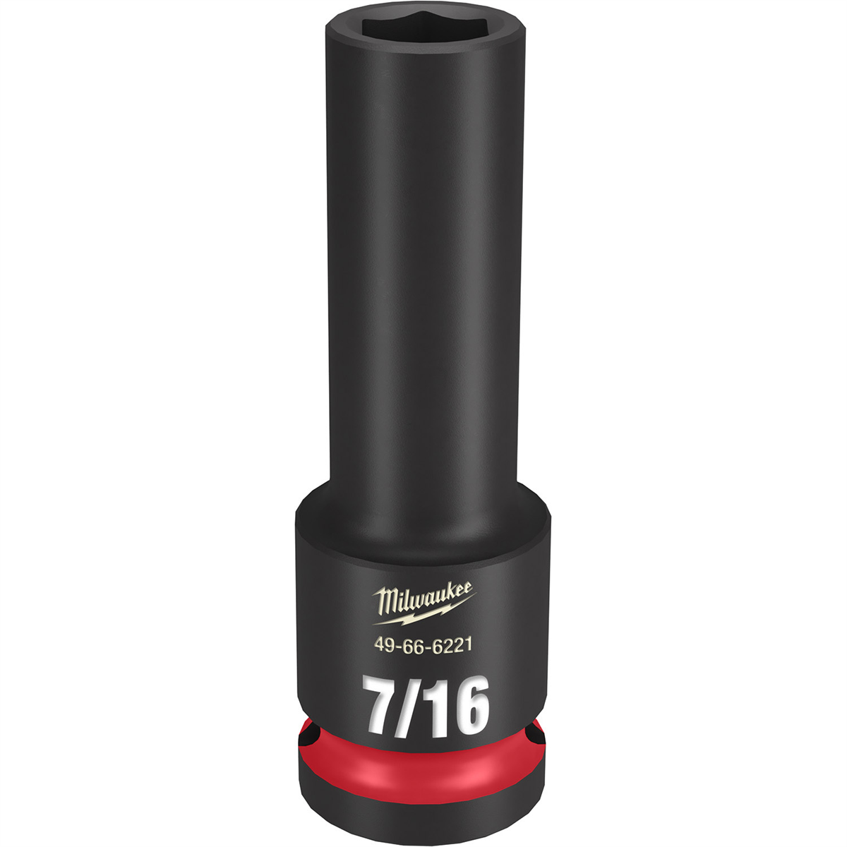 SHOCKWAVE Imp Duty 1/2"Dr 7/16" Dp 6PT Socket