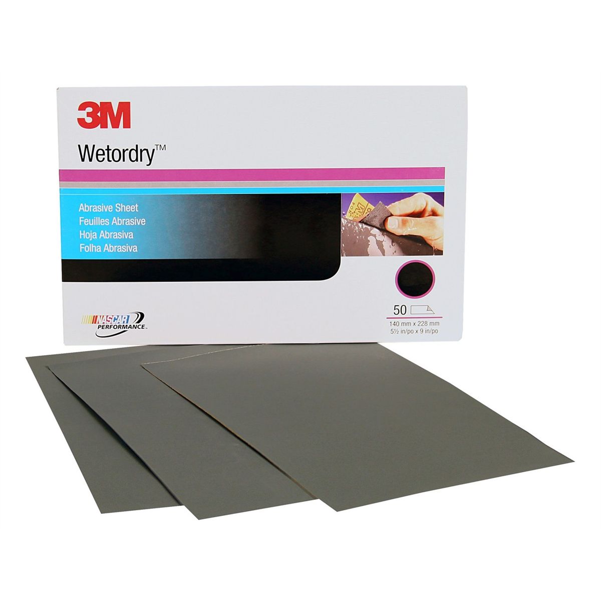 3M 2021 Wetordry Paper Sanding Sheets 5 1/2 x 9 1000 Grade