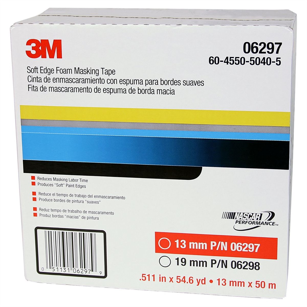 3M(TM) Soft Edge Foam Masking Tape - 12 mm x 50 m