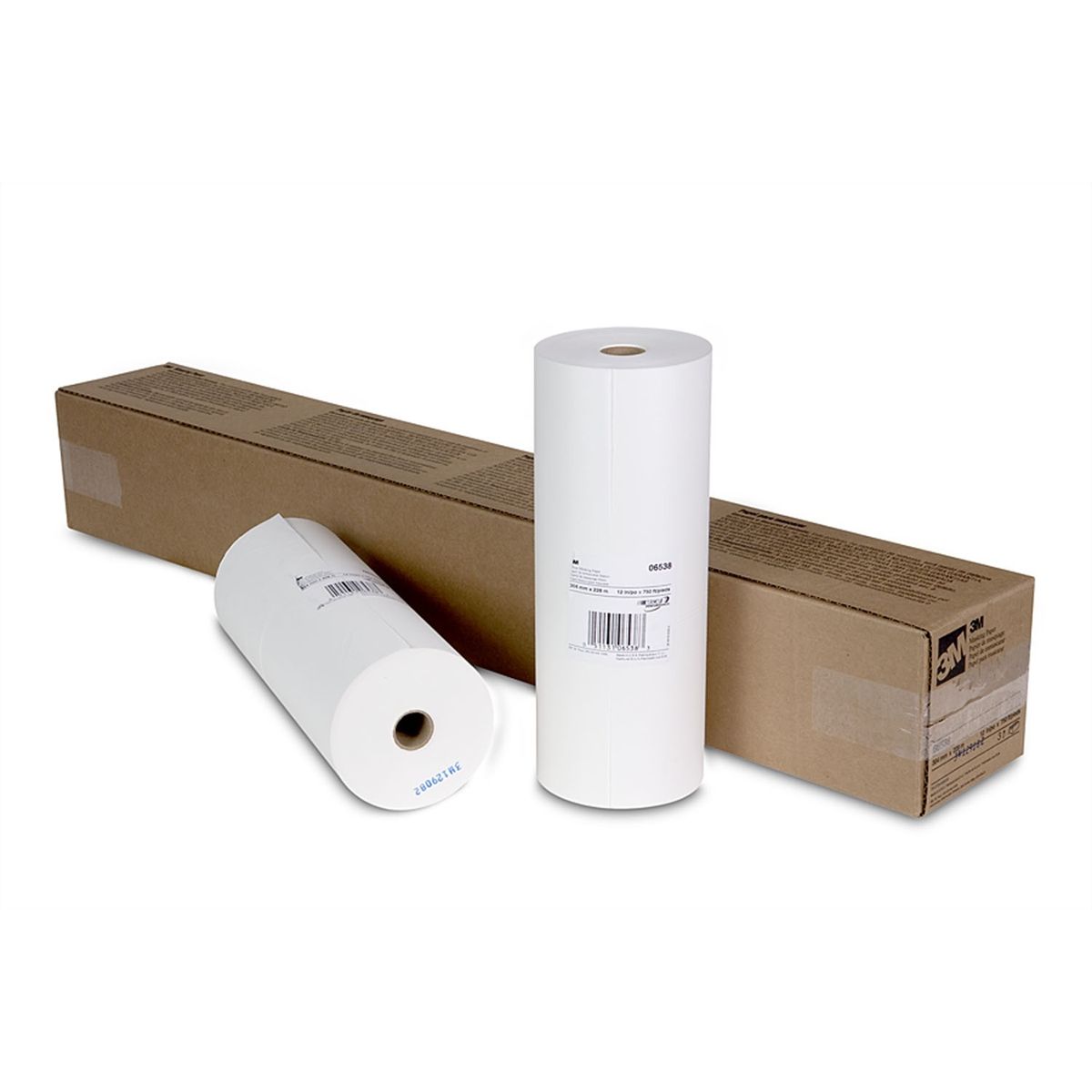 White Masking Paper 06538, 12 Inch x 750 Ft LG/3