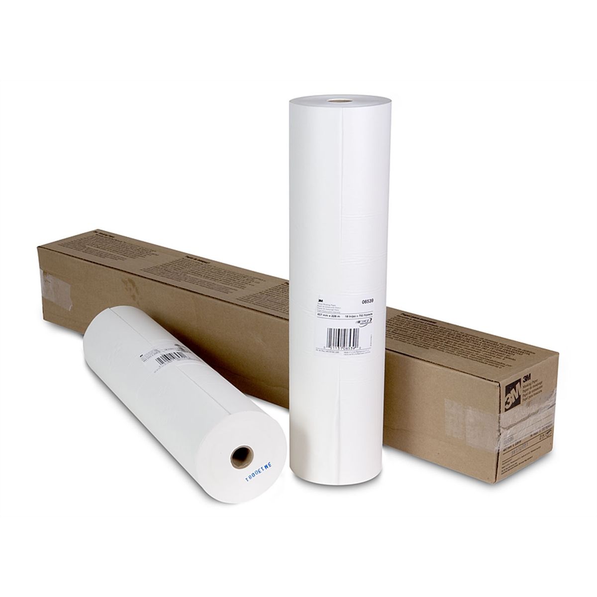 3M 06539 White Masking Paper - 18 In x 750 Ft MMM6539