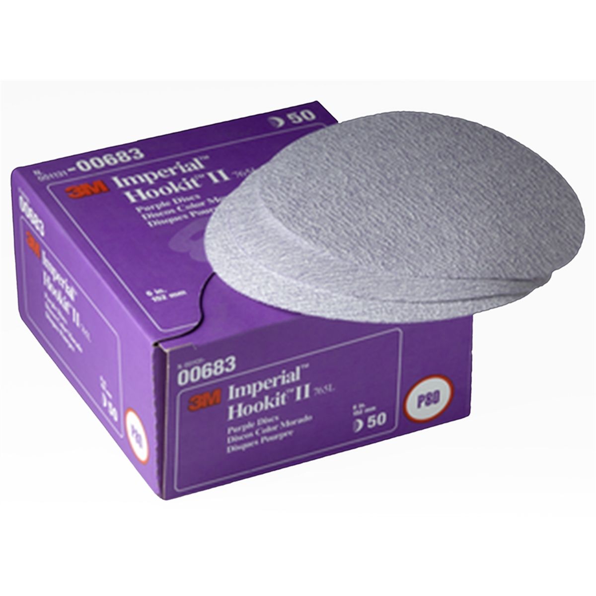 IMPERIAL DISCS HOOKIT II P80 6IN 50PK
