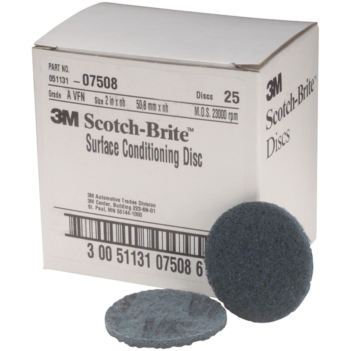 Scotch-Brite Velcro Surface Conditioning Discs - 2 In Medium -