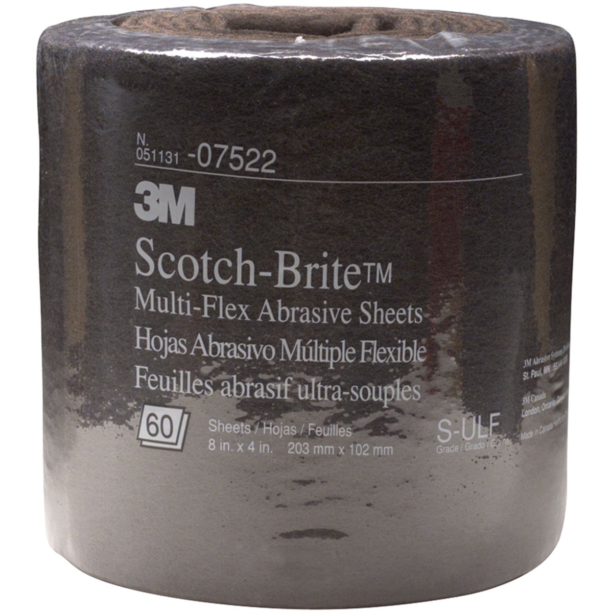 ScotchBrite MultiFlex Abrasive Sheet Roll, Ultra Fine Grade, 8 Inches