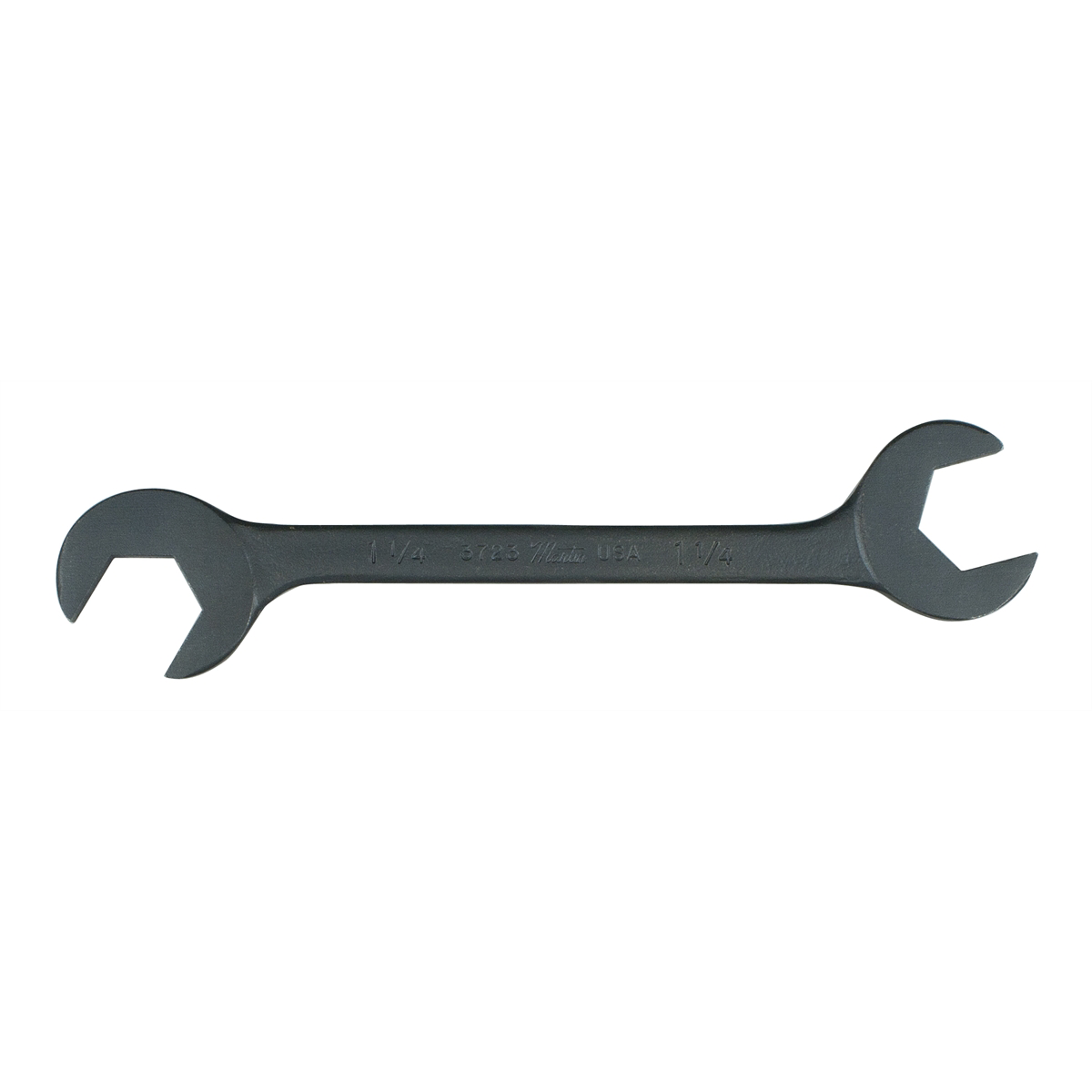 Fractional SAE Angle Open End Wrench Industrial Black 1-1/4 Inch