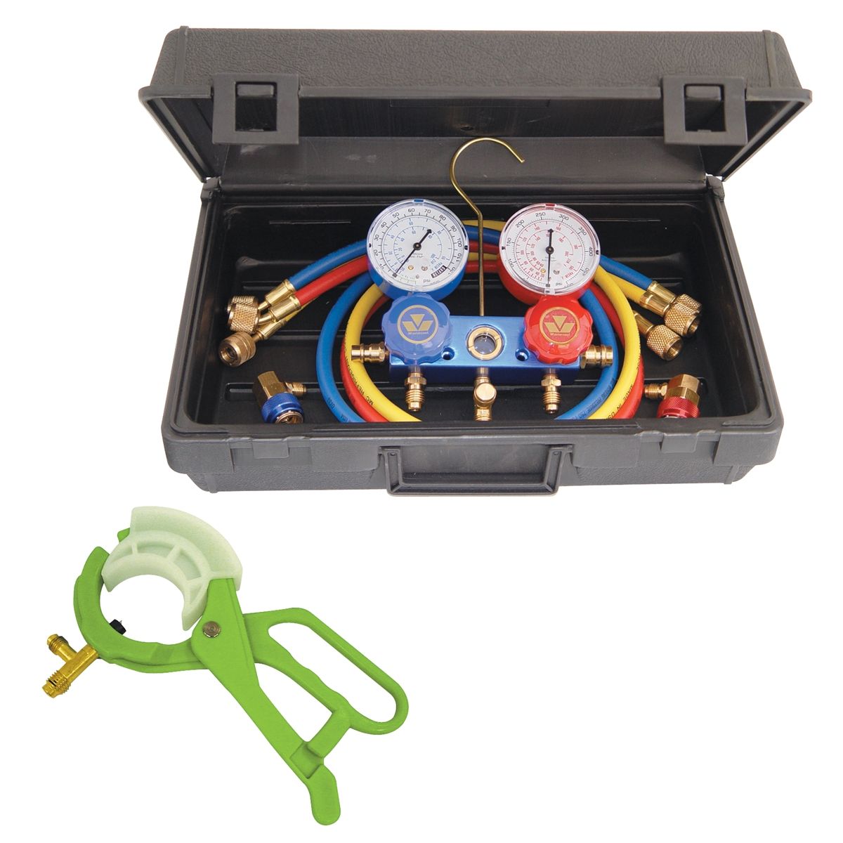 134a Aluminum Gauge Set in Case