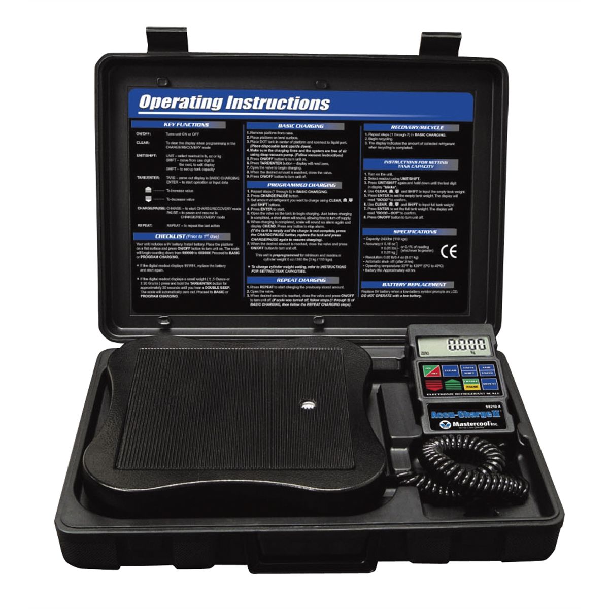 Electronic Charging Scale with Level Mastercool 98210A MSC98210A