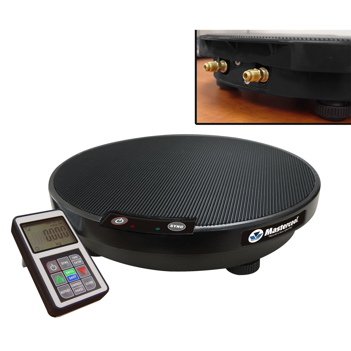 Wireless charging scale with solenoid