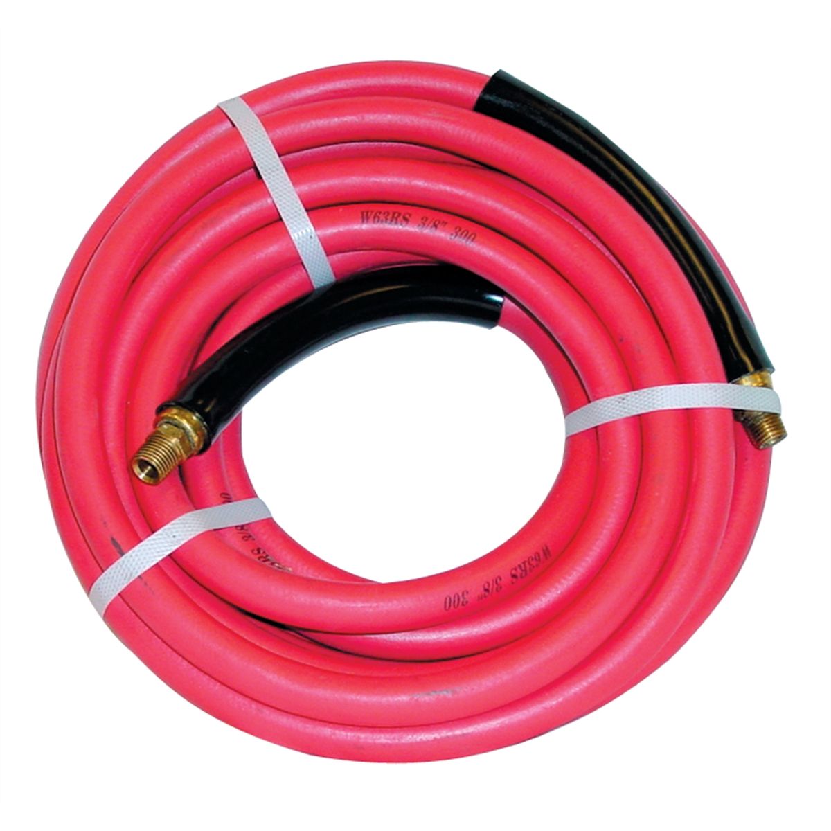 Rubber Air Hose - 2 Spiral - 25 Ft x 3/8 In ID