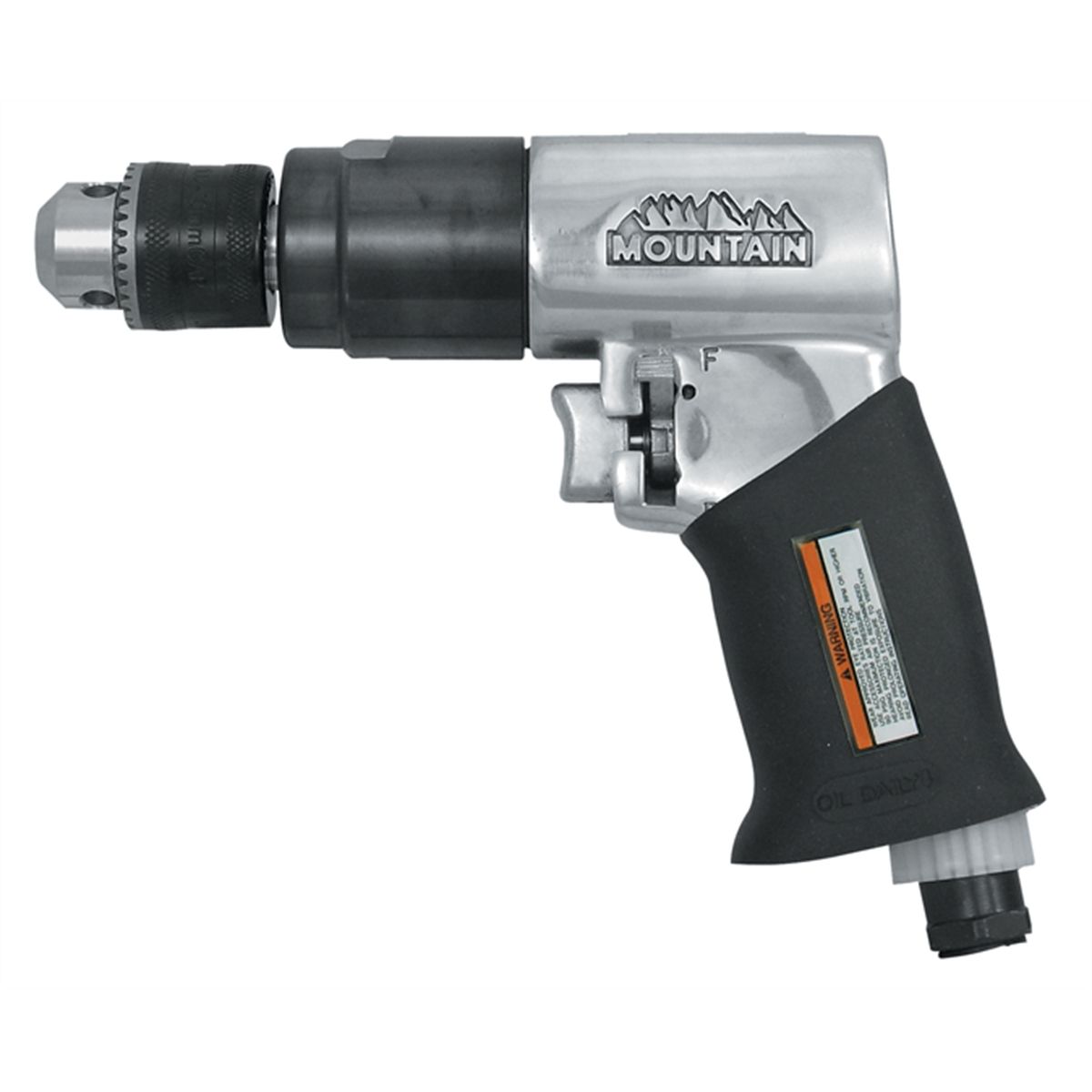 3/8 Inch Drive Air Drill Reversible Tool w/ Rubber Grip Handle