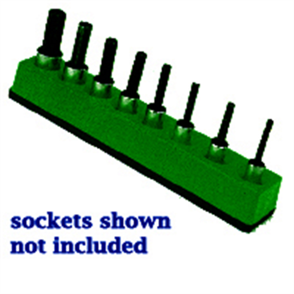 3/8 Inch Drive Universal Socket Organizer w/ Magnetic Base - Dar