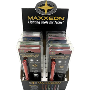 Maxxeon Mixed Display 12-Pack - Rechargeable Penlights USB-C