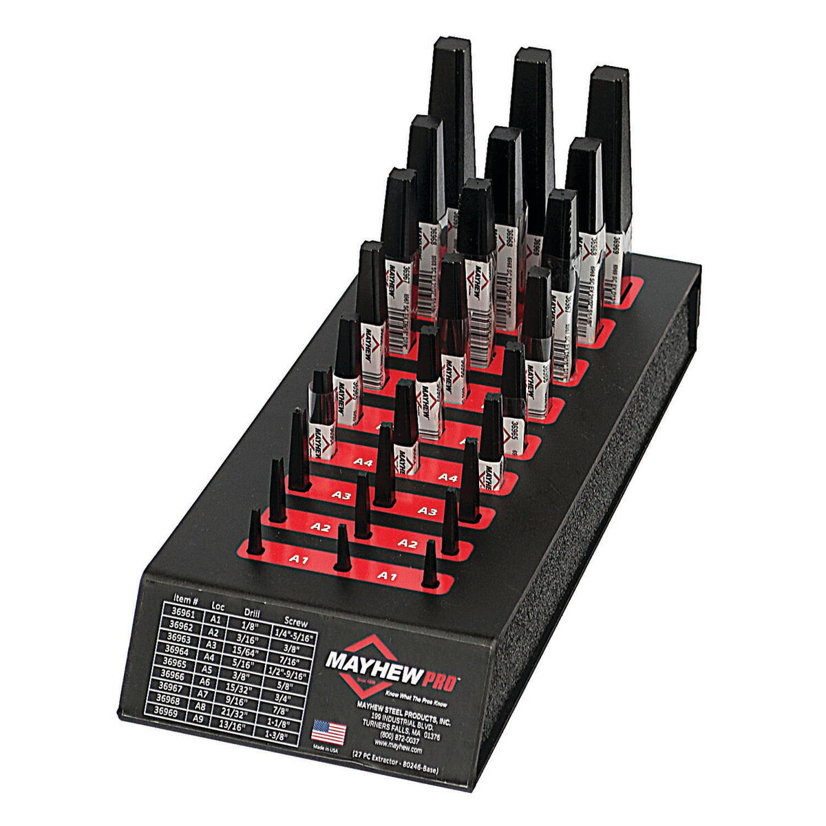 27 Pc Screw Extractor Display