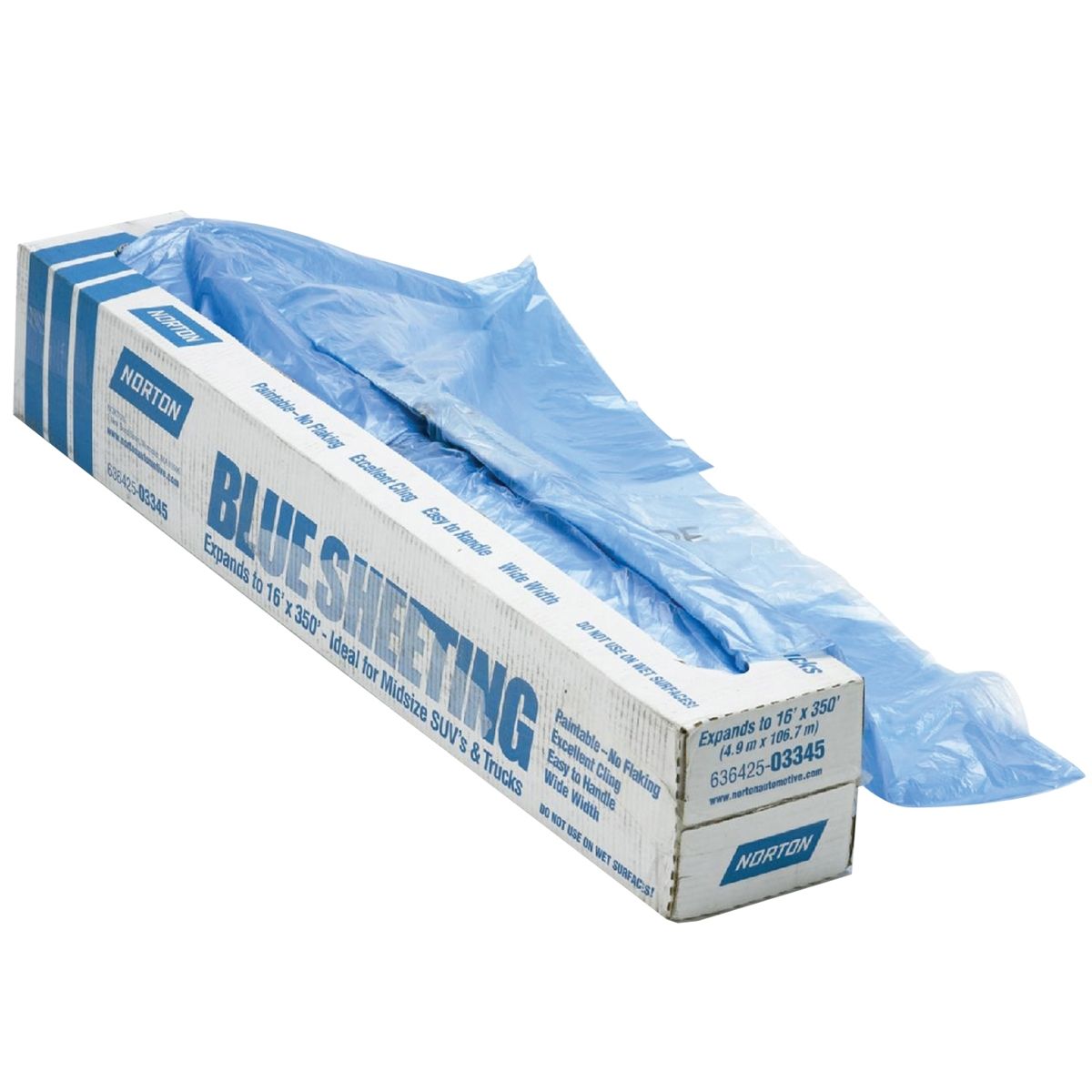 14' X 350' Paintable Blue Plastic Sheeting