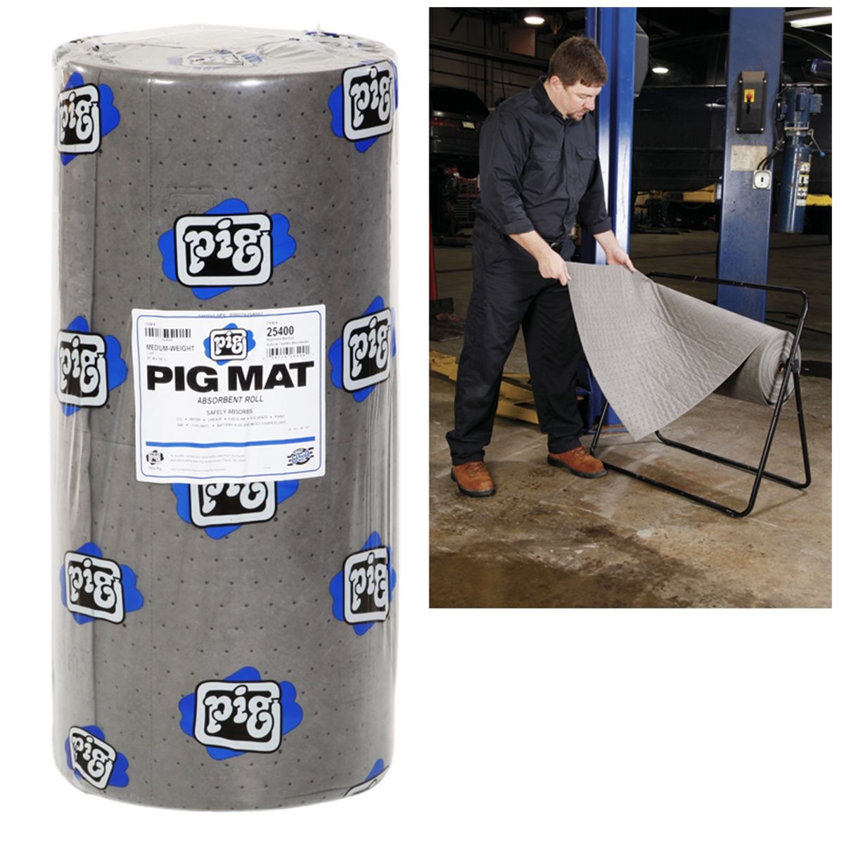 PIG Universal Medium-Wt Ab Mat Roll - 30" x 150'