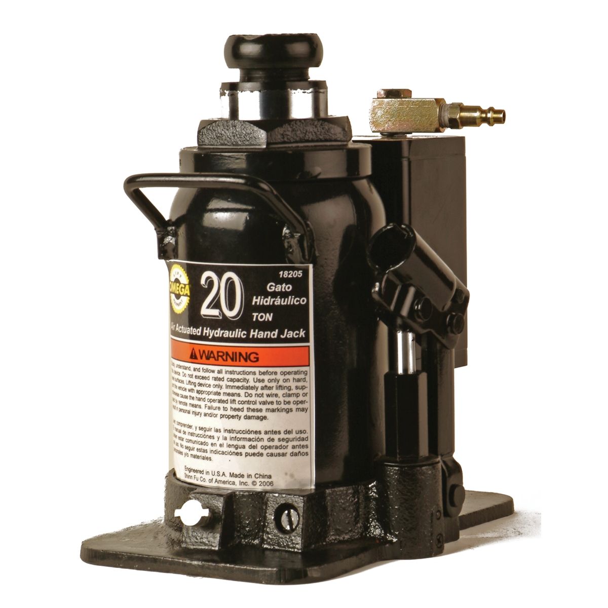 Air/Hydraulic Bottle Jack - 20 Ton