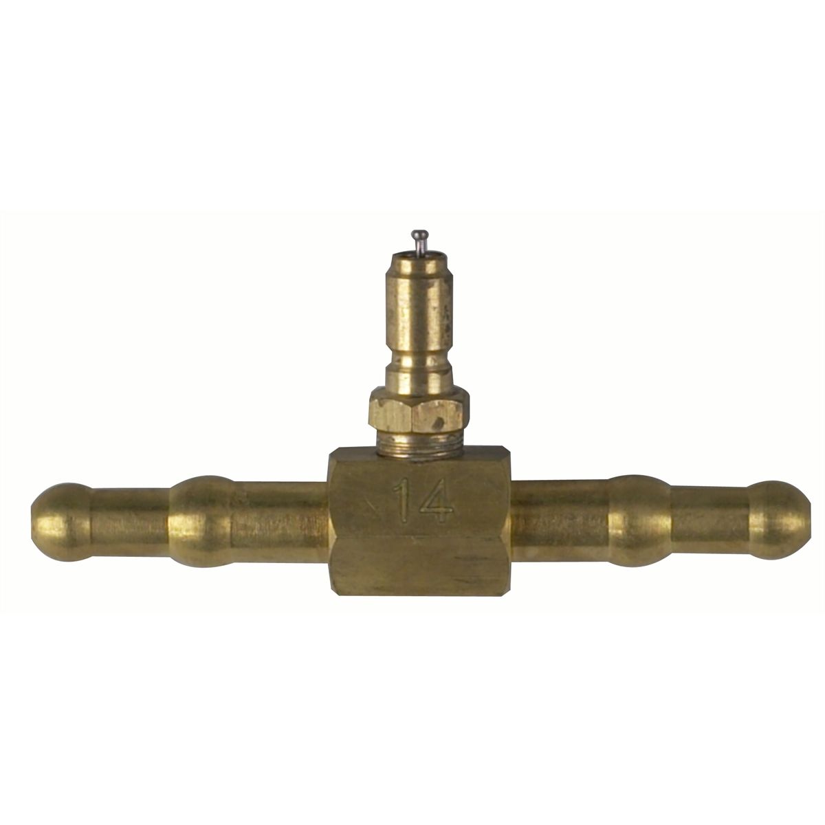 Double End Hose Adapter with Valve 5/16" & 3/8"