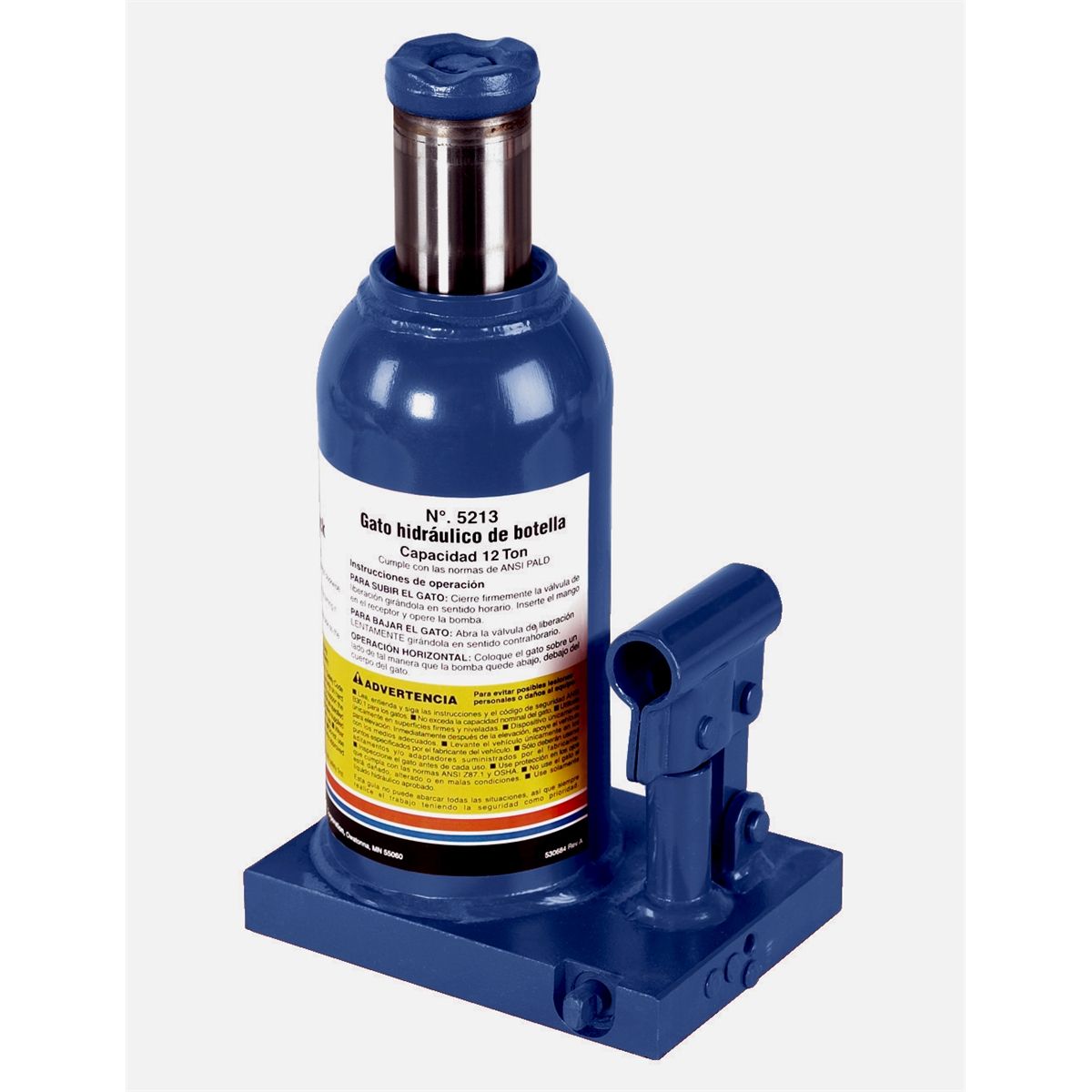 High Performance 12-Ton Bottle Jack