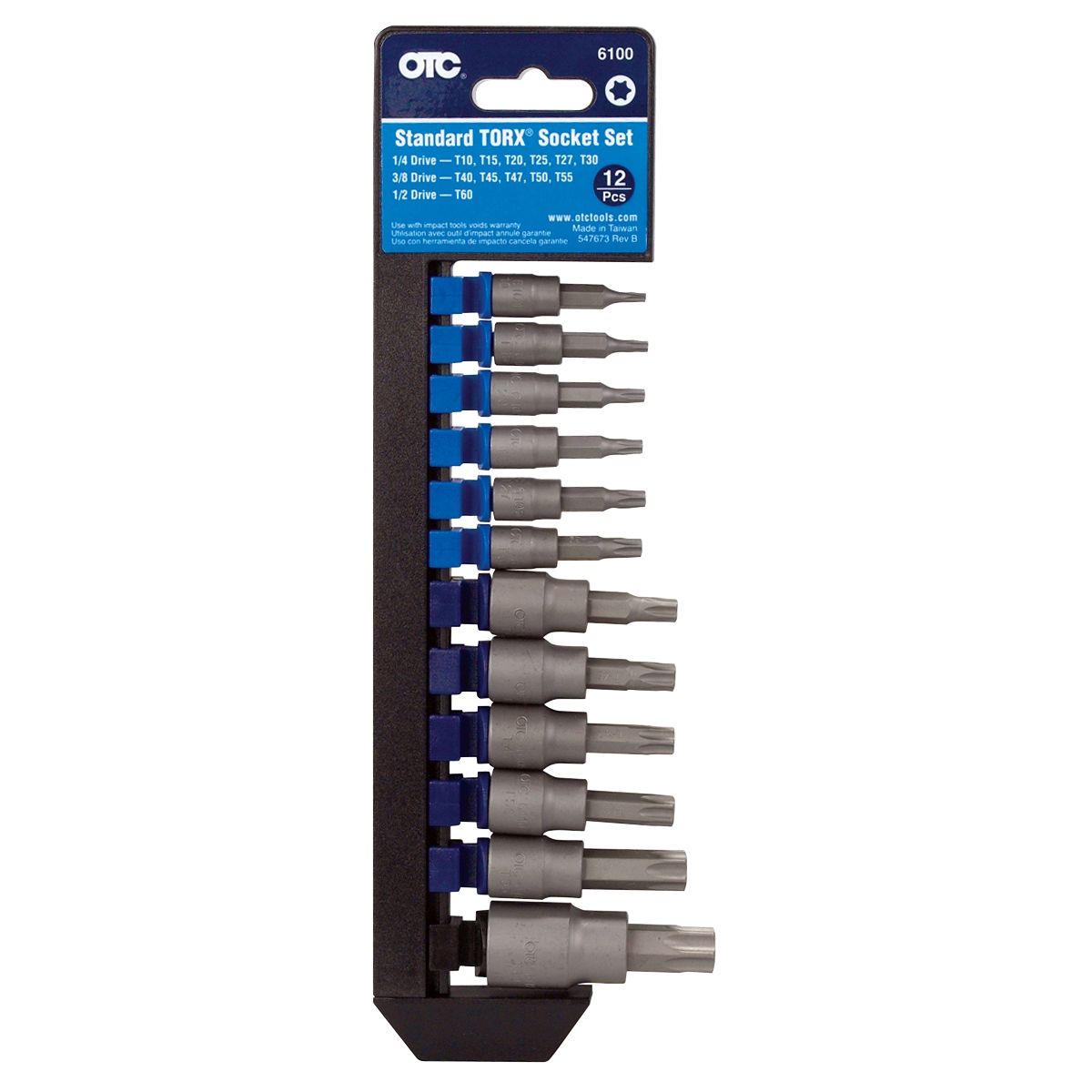6112 1/2 Square Drive OTC T60 Standard TORX Socket 6112 1/2 Square Drive OTC T60 Standard TORX Socket