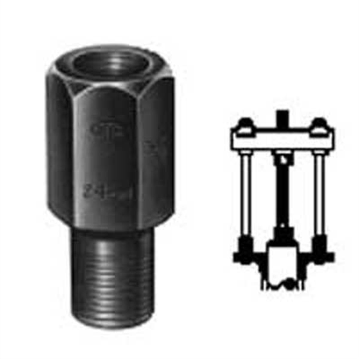 Puller Adapter 1 1/4-7 Female To 1-14 Male