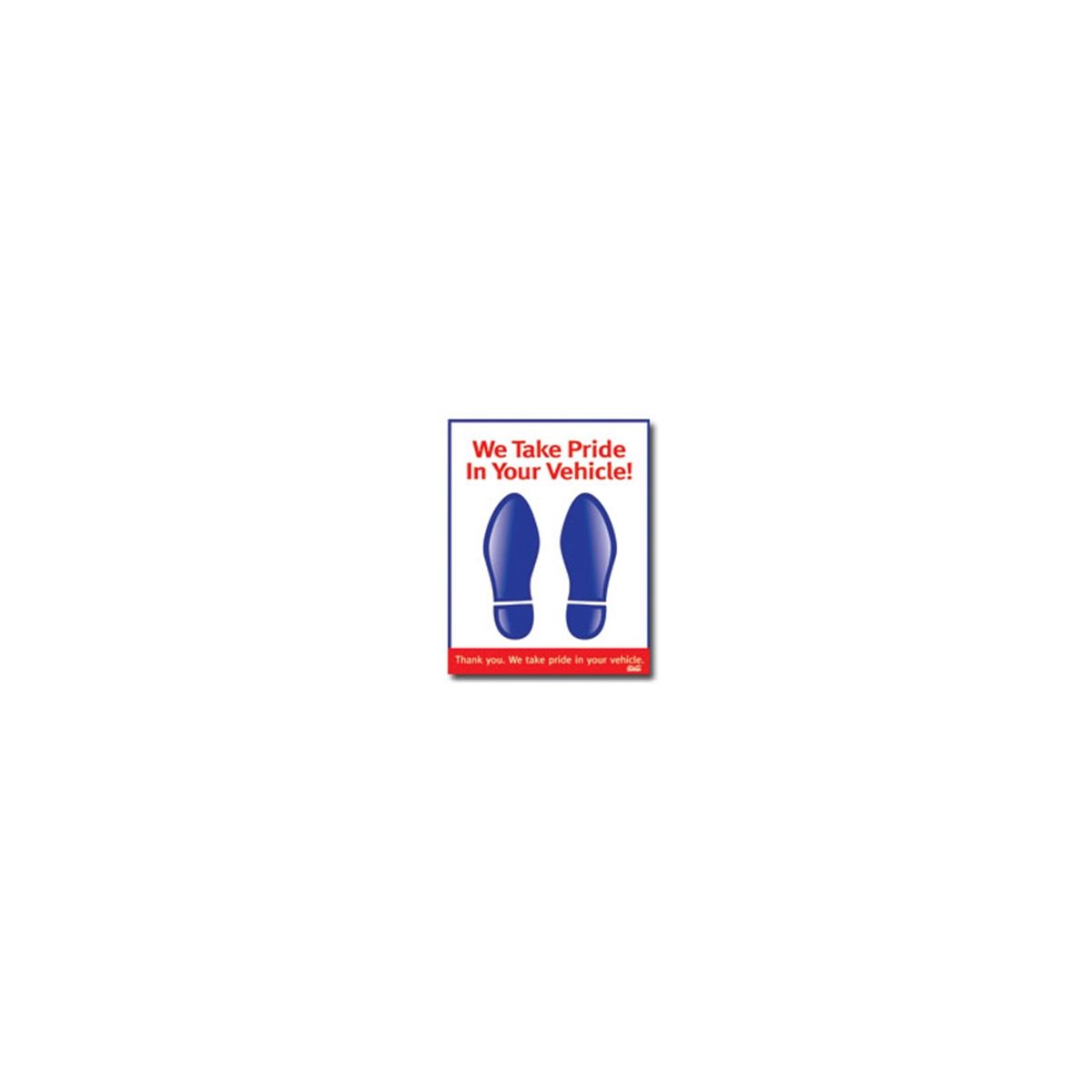 Red/Blue Paper Floor Mats