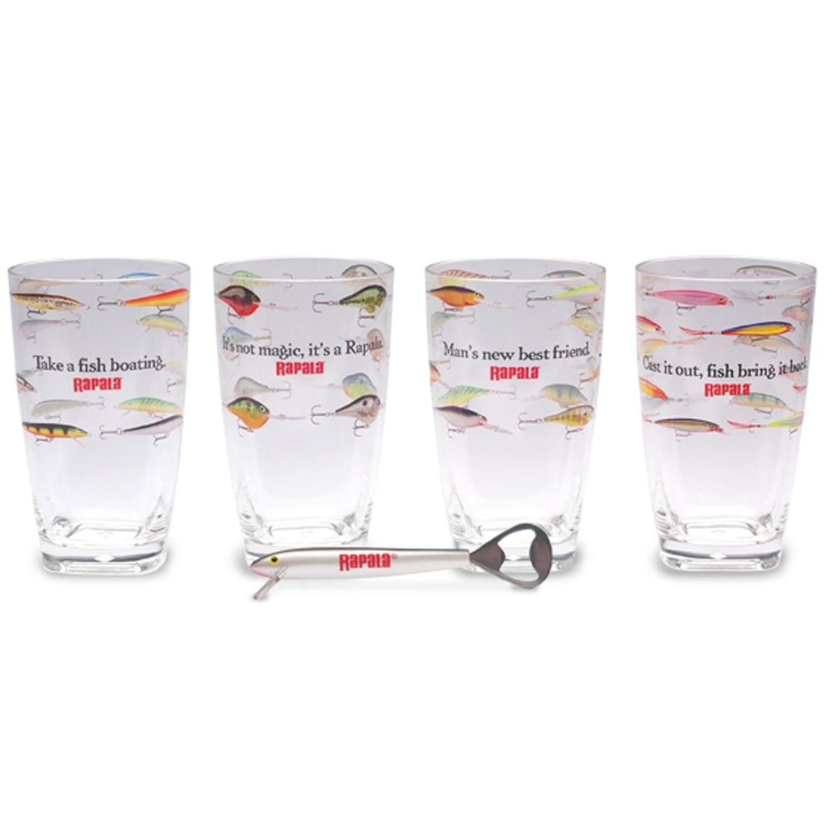 20 oz Glass Pint Set Non-Drinking w/Free Bottle