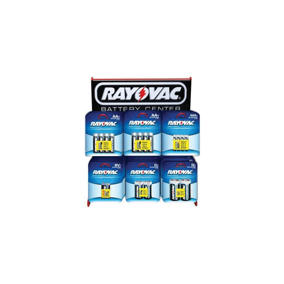 Alkaline Battery Assortment Wire Counter Display