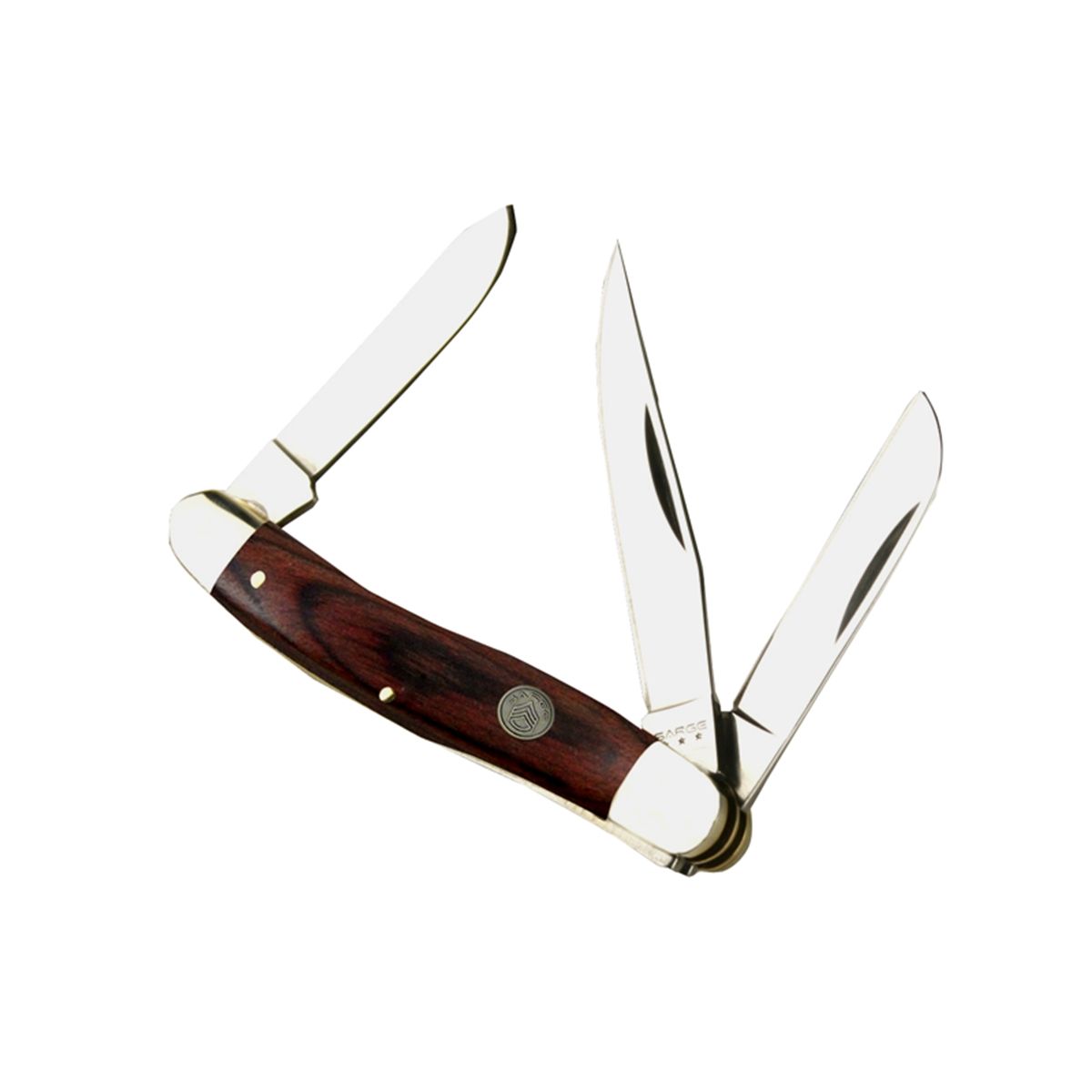 3 9/16 Inch 3 Blade Folding Knife w/ Coco-