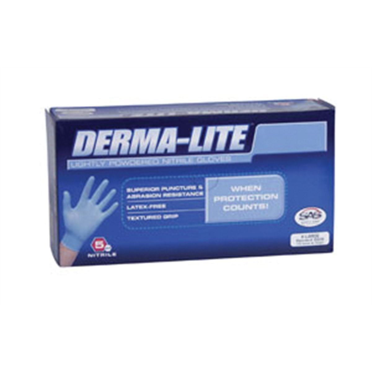Derma-Lite Nitrile Glove Solvent Resistant - Mediu...