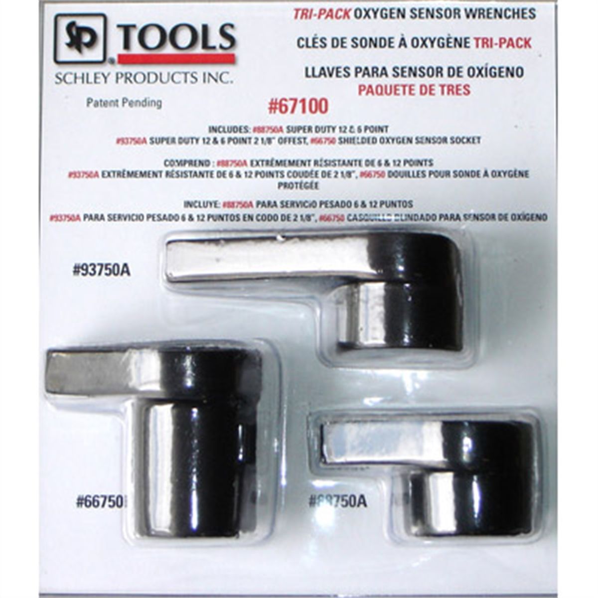 Oxygen Sensor Wrench Set- 3-Pc