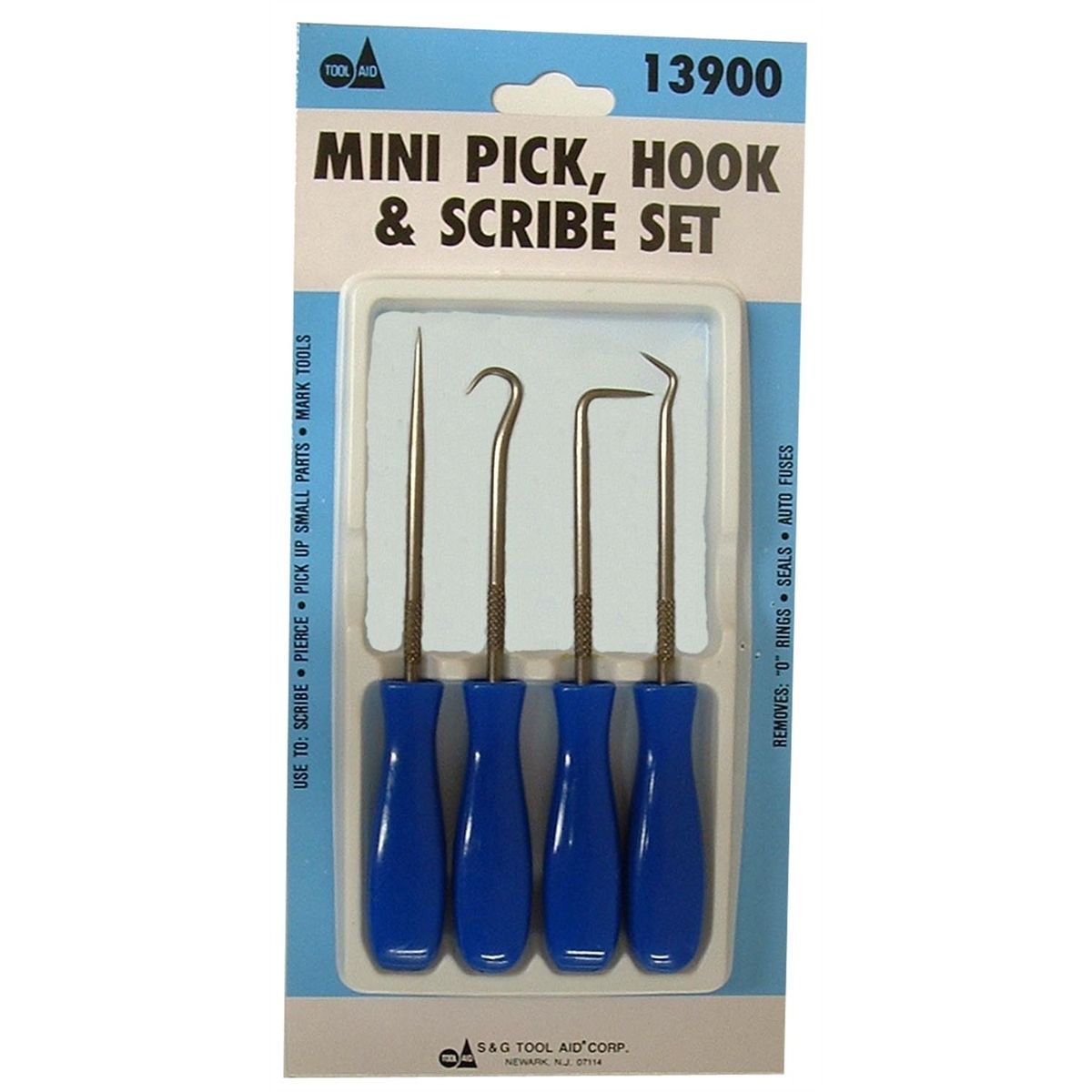 4pcs Precision Hook and Pick set 90 Degree Straight Hook Removes Small Fuses 