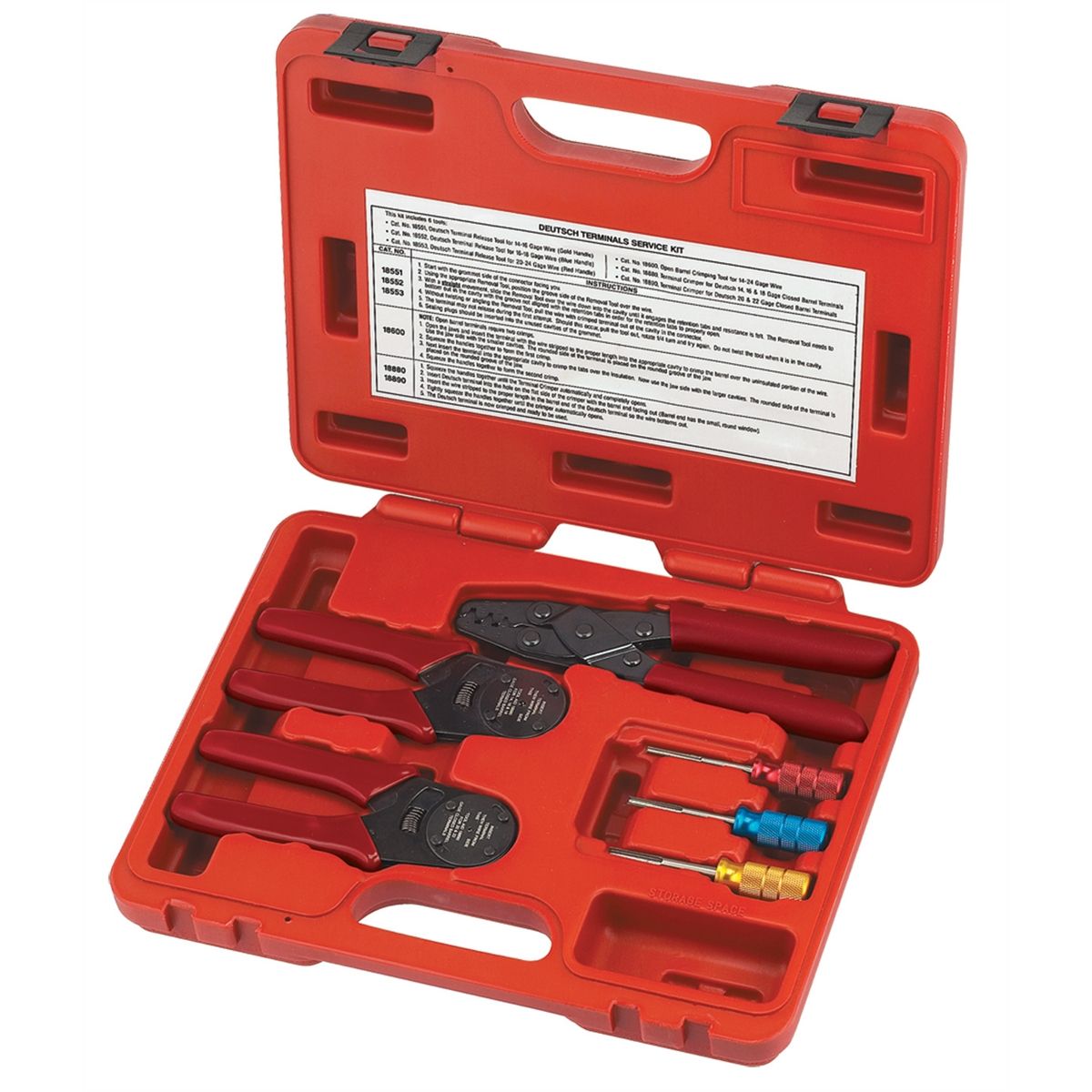 Tool Aid 18550 Deutsch Terminal Electrical Connector Release Tool Kit