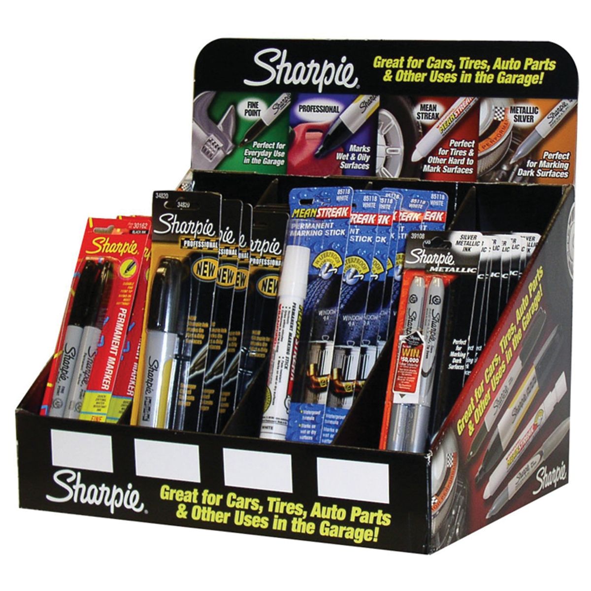 Sharpie Automotive Countertop Display with Permanent Markers