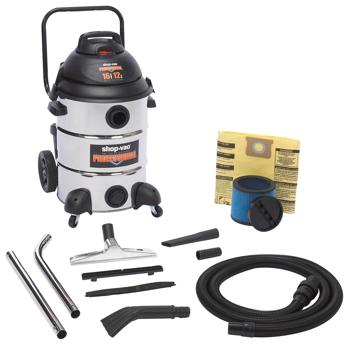 Shop-Vac Professional 16 Gallon Stainless Steel Vacuum