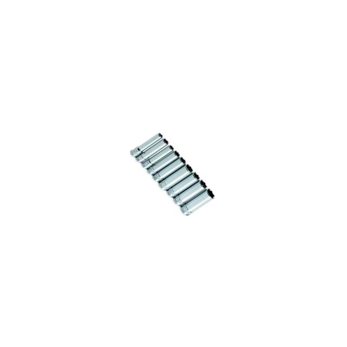 1/4 In Drive 6 Pt Deep Metric Socket Set - 9-Pc