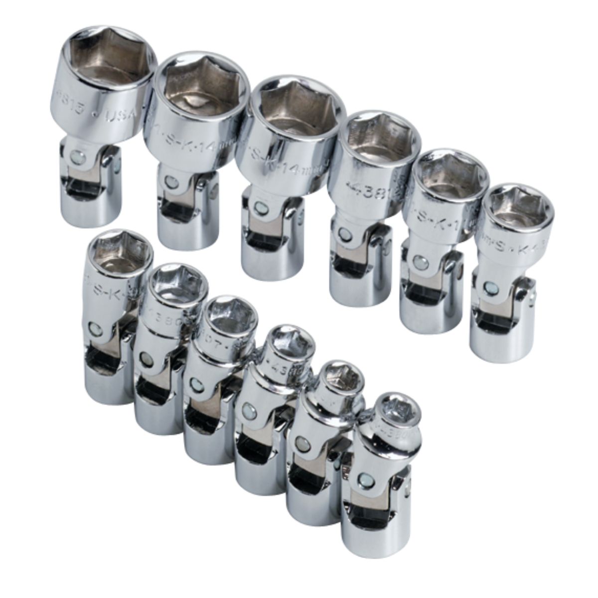 1/4 In Drive 6 Pt Flex Metric Socket Set - 12 Piece