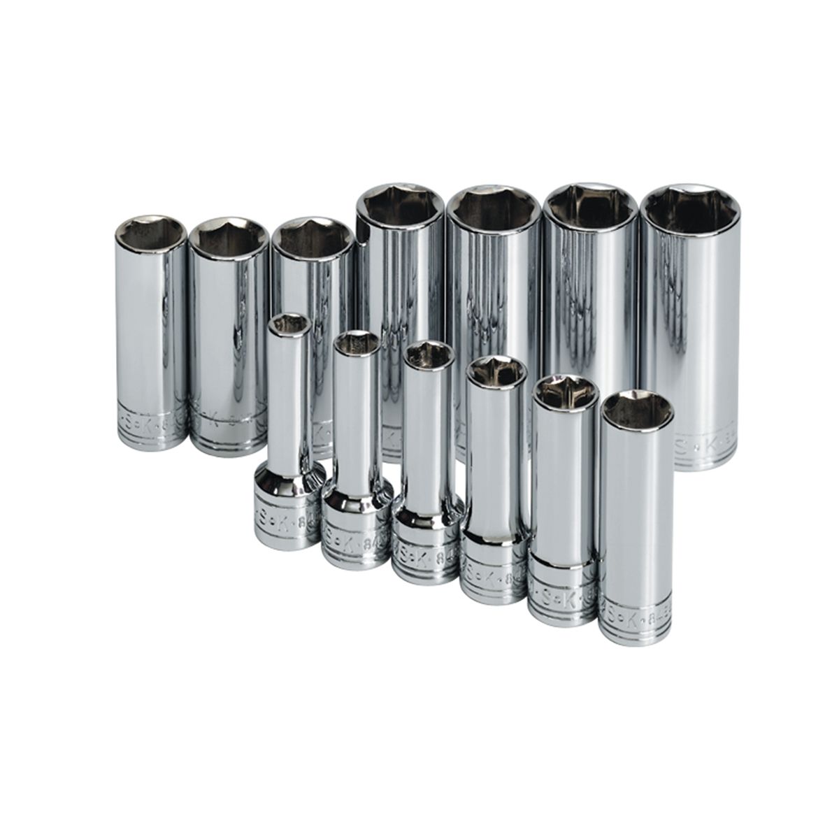 3/8" Drive 6-Point Deep Metric Socket Set, 13-Piece