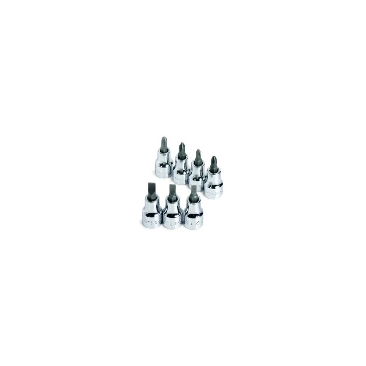 (image for) 3/8 In Dr Screwdriver Bit Socket Set - 7-Pc