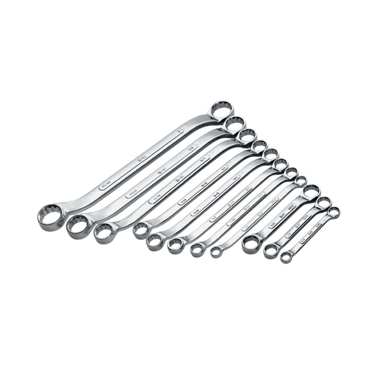 11 Piece Fractional Box End Wrench Set