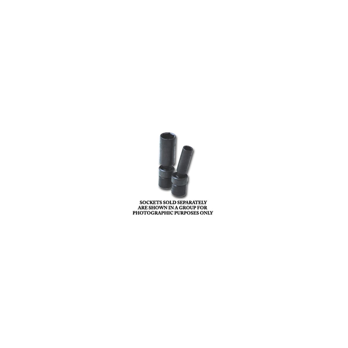 3/8 In Drive 6 Pt Deep Swivel Metric Impact Socket - 14mm