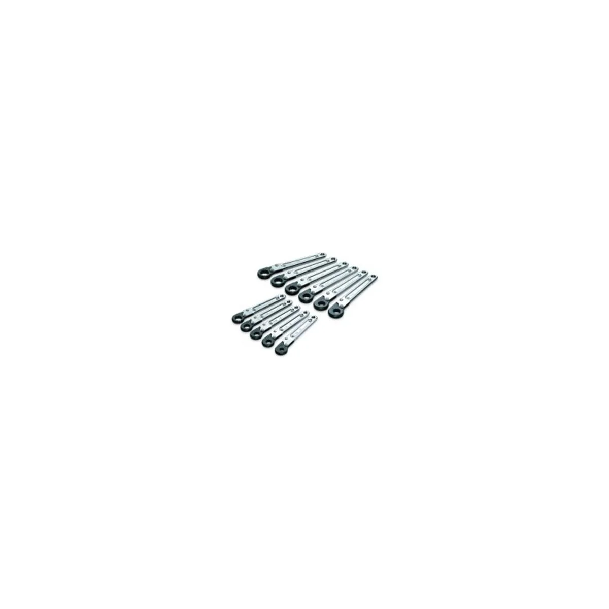 (image for) Metric Ratcheting Split Box End Wrench Set - 11 Piece