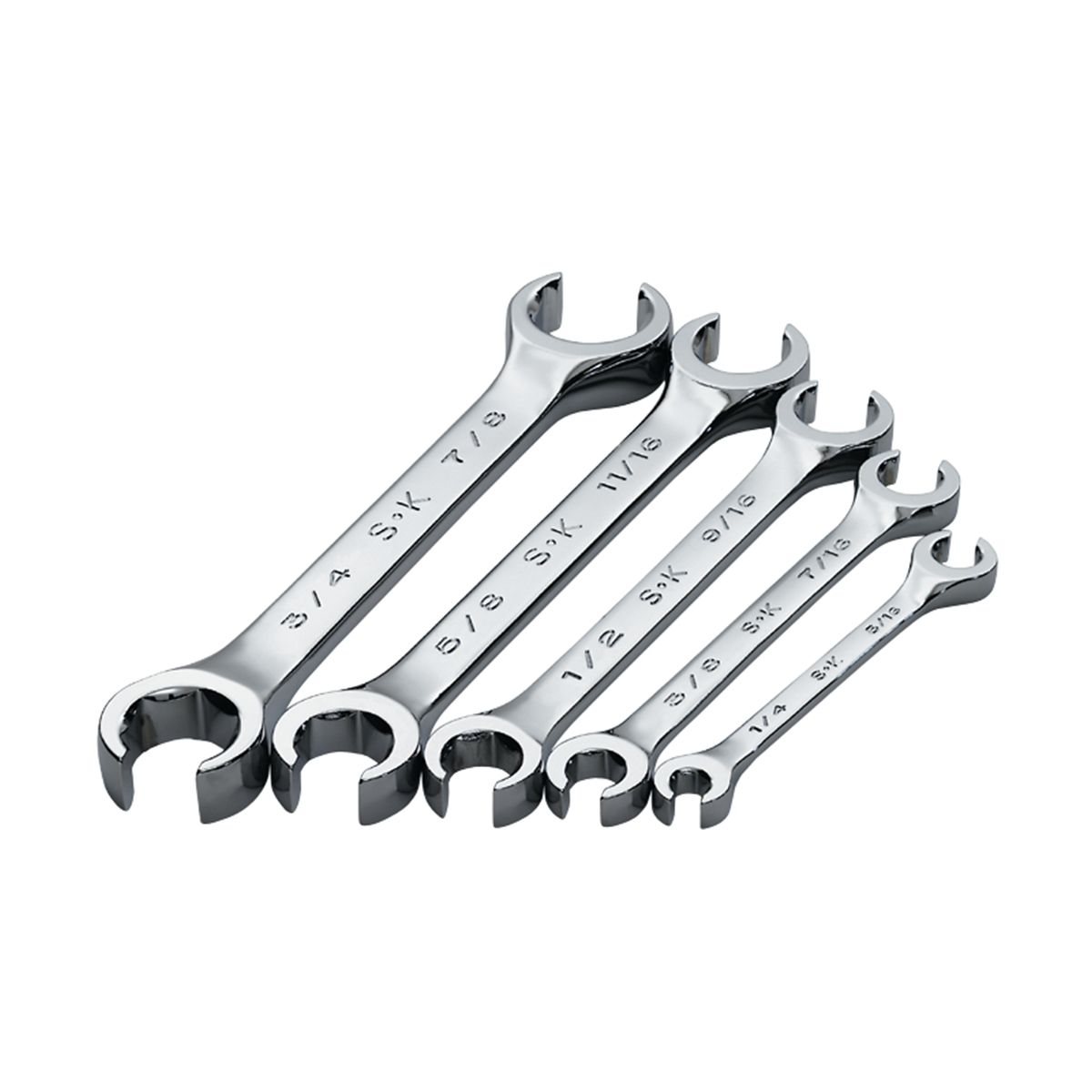 SuperKrome Fractional Flare Nut Wrench Set - 5 Pie...