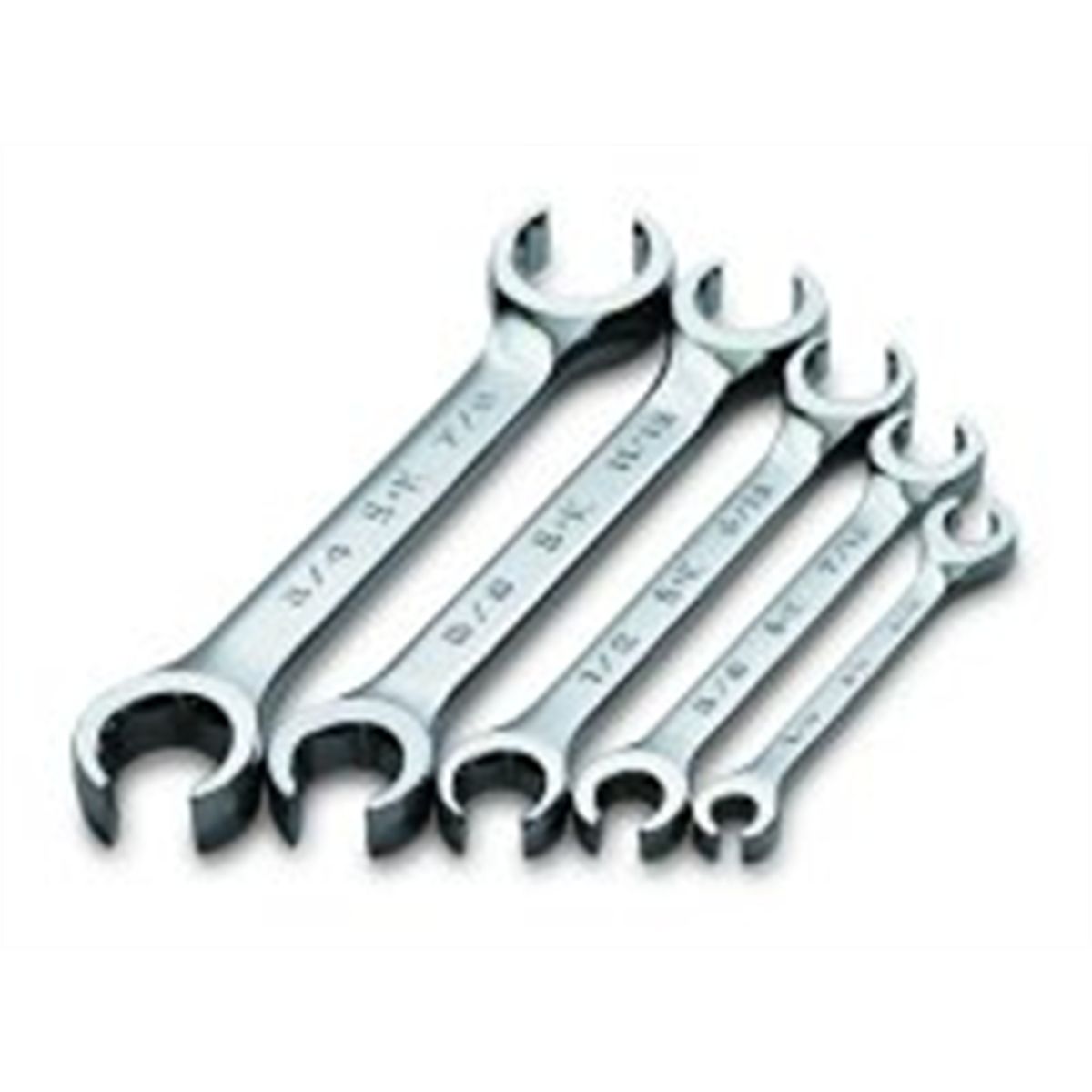 SuperKromer Fractional 15? Offset Flare Nut Wrench Set - 5 Piec